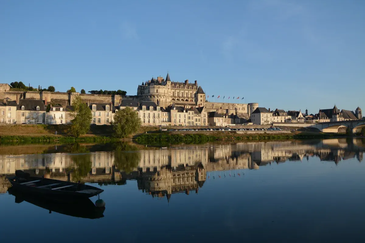 The Château d'Amboise above the Loire, the third château of a small-group Loire Valley wine and castle tour from Paris